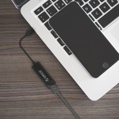 4. Orico UTJ-U3 1 Gigabit USB-A 3.0 External Network Card - Black