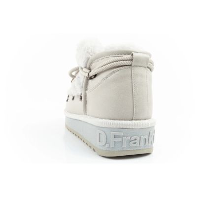 5. D.Franklin women's winter snow boots, fashionable fur lining, gray