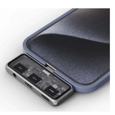 5. Satechi Mobile XR Hub mobile USB-C adapter with audio (1x USB-C 100W PD; 2.0 data and audio, 1x USB-C DP 1.4 4K@60Hz; 3.0 10 Gbps, 1x 3.5mm audio in/out) space gray