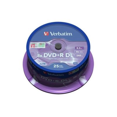 3. DVD Verbatim 43757 (8.5GB; 8x; 25pcs; Cake)