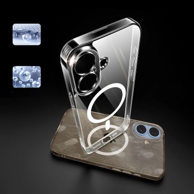 6. Ugreen Classy Clear Magnetic Case for iPhone 16 Plus - Transparent