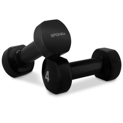 9. Vinyl dumbbells 2x4kg Spokey Shape SPK-943106