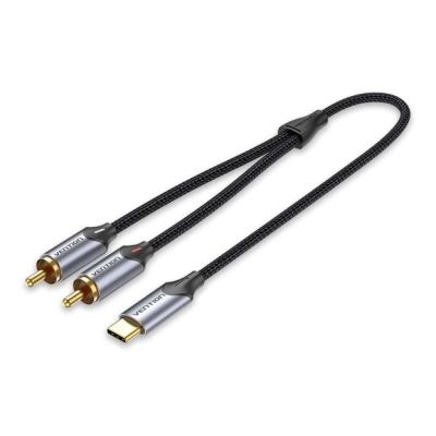 Vention USB-C to 2RCA Male Audio Cable 2m