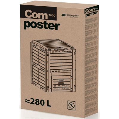 9. COMPOGREEN WOODY 280L PROPERPLAST GARDEN COMPOST BIN