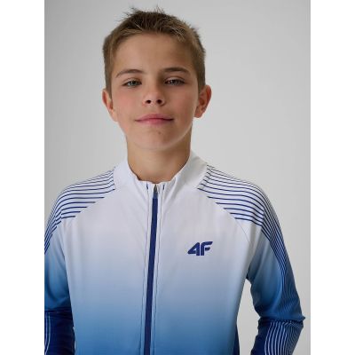4. Regular sports sweatshirt without hood for boys 4F 4FJRSS26TFSWM1043-90A