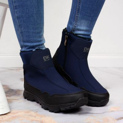12. Waterproof navy blue DK winter snow boots
