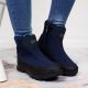 12. Waterproof navy blue DK winter snow boots