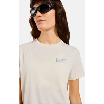 2. Women's short-sleeve ODLO T-shirt crew neck s/s COTTON BLEND UNLIMITED, beige