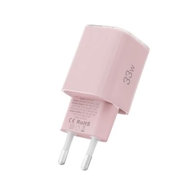 4. Tech-Protect NCM33W 2-port PD33W/QC3.0 wall charger - pink