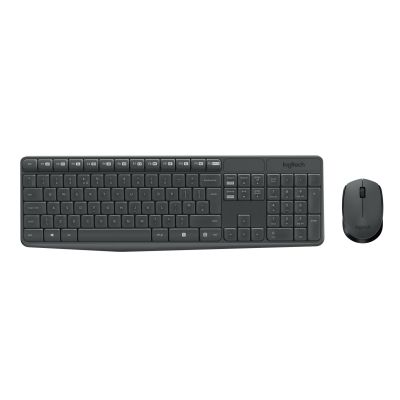 8. Logitech MK235 920-007931 Membrane Keyboard + Mouse Set (USB 3.0; gray; optical)