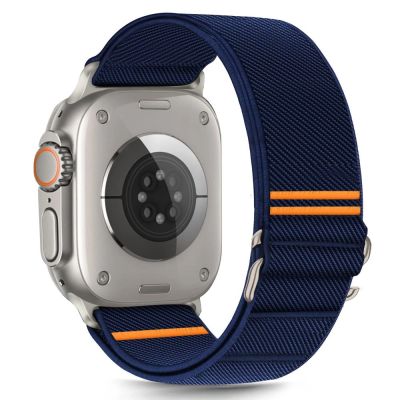 Tech-Protect Nylon Slip Strap for Apple Watch 44 / 45 / 46 / 49 mm - Navy Blue
