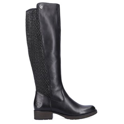 17. Rieker W Z9591-00 black leather boots 