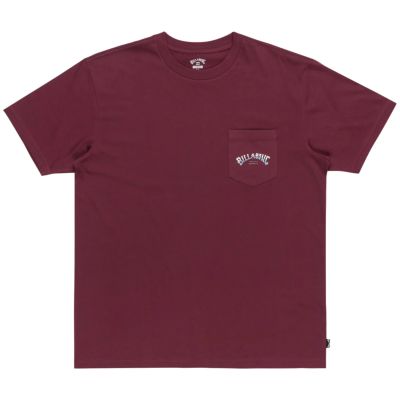 Billabong Stacked Arch Tee EBYZT00175-RSN0 Burgundy L