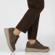 16. Women's brown leather sneakers on the platform Filippo DP7982