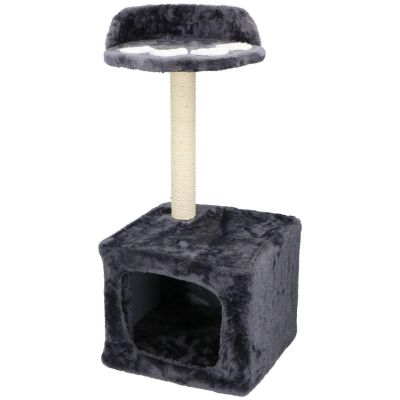 15. CAT SCRATCHING POST WITH HOUSE AND BED 68CM