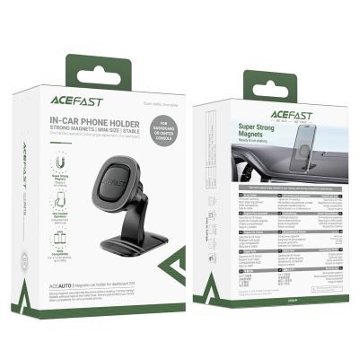 7. Acefast D51 Magnetic Car Phone Holder for Dashboard - Black