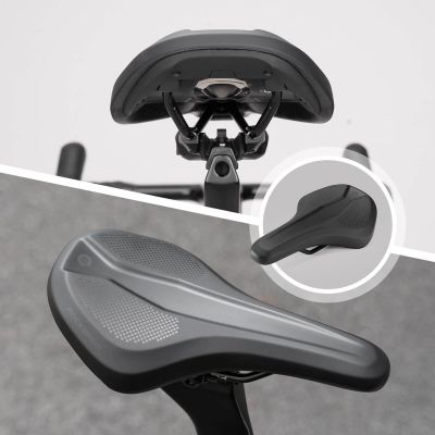 3. Rockbros B824 sports ergonomic bicycle saddle - black