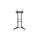 3. Single mobile stand with shelf, 1xLCD max. 70" max. 50kg