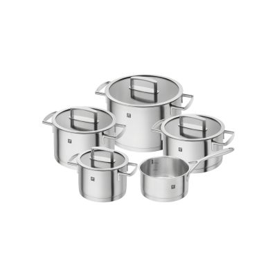 13. ZWILLING Vitality 66460-000-0 pot set (1.5 liters, 2 liters, 3 liters, 3.5 liters, 6 liters)