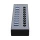 2. Orico BT2U3-10AB Hub 10x USB-A 3.0 with switches - gray