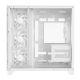 6. RAMPAGE PC Case with Tempered Glass SEALITE 7X, 7 ARGB PWM Fans, WHITE