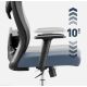 3. Manager 2.6 Black Swivel Chair