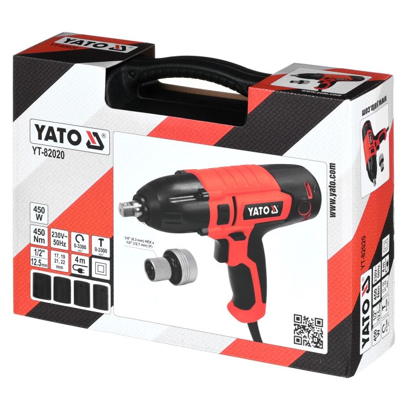 12. Yato 1/2" Electric Impact Wrench 450W/450Nm