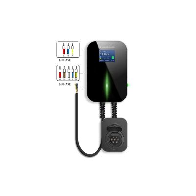 4. Extralink Electric Car Charger BS20-BA-22kW-APP Type A 32A 22kW 3 Phase, LCD Screen, App, 6.1m