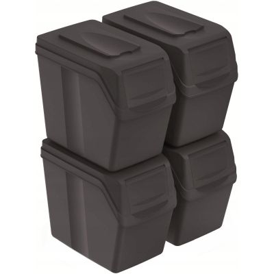 2. GARBAGE BINS 20 L SORTIBOX SET 4 PCS ANTHRACITE - end