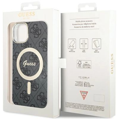 7. Guess IML 4G MagSafe case for iPhone 15 - black