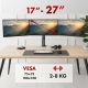 16. MACLEAN 3-Monitor Mount, Gas Spring, 17"-27", 2-8KG, Black MC-137