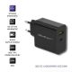 7. QOLTEC WALL CHARGER 42W | 5-20V | 2.25-3A | USB TYPE C PD | USB | BLACK