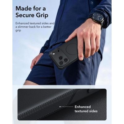 5. ESR Cyber ​​Tough MagSafe Case for iPhone 18 Pro / 17 Pro - Black