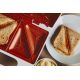 18. ELDOM SANDWICH MAKER ST11B RUDDY 750 W WHITE CERAMIC PLATES