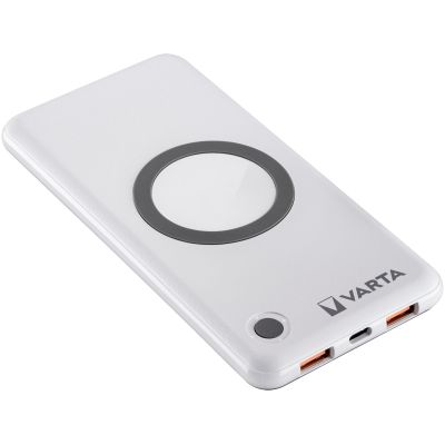 8. Varta 57913 Lithium Polymer (LiPo) 10000 mAh Wireless Charging White