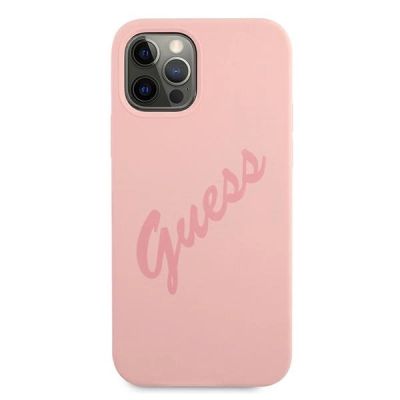 3. Guess GUHCP12LLSVSPI iPhone 12 Pro Max 6.7" pink/pink hardcase Script Vintage