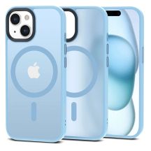 Tech-Protect MagMat MagSafe iPhone 15 Case - Matte Blue