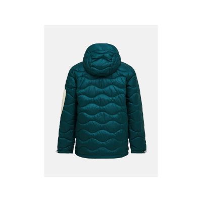 3. Men's down jacket PEAK PERFORMANCE M Helium Utility Down Hood Jacket color green