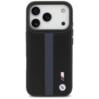3. BMW M Perforated Stripe Logo MagSafe Case for iPhone 17 Pro - Blue