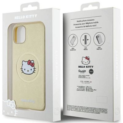8. Hello Kitty Leather Kitty Head MagSafe case for iPhone 11 / Xr - gold