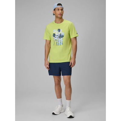 4. Men's oversized printed T-shirt 4F 4FWSS26TTSHM2784-42S