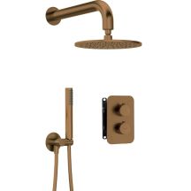 Concealed shower set with thermostatic BOX - with shower head