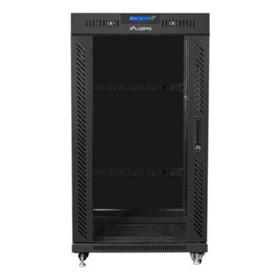 2. Lanberg FF01-6622-12BL 22U Freestanding Rack Black