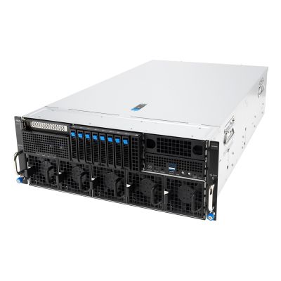 Asus Rack Platform (4U) ESC8000A-E13X AMD EPYC 9005 (8xNVMe, 2xM.2, 2x10Gbe, 8xQSFP, IPMI, R3200W)