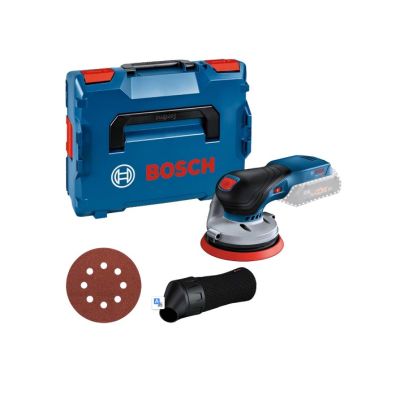 7. Bosch GEX 18V-125 Professional Random Orbital Sander 10000 RPM 20000 OPM Black, Blue, Gray, Red