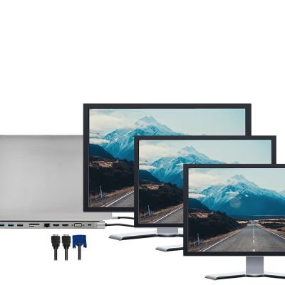 7. LogiLink UA0373 - Wired - USB 3.2 Gen 1 (3.1 Gen 1) Type-C - 100 W - 3.5 mm - 10,100,1000 Mbit/s - Aluminum