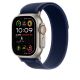 2. Apple MXTT3ZM/A 49Mm Blue Trail 160 Loop S/M Natural Titanium Finish Strap