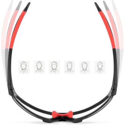 6. Rockbros SP216BK Photochromic UV400 Cycling Glasses - Black and Red