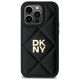 3. DKNY Quilted Stack Logo iPhone 14 Pro Max Case - Black