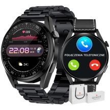 GIEWONT Vertex SmartCall GW450-2 Carbon/Carbon Leather smartwatch